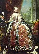 Louis Michel van Loo Portrait of Louise Elisabeth of France oil painting on canvas